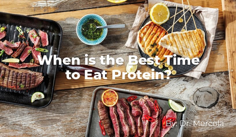 Mercola, Best time for Protein