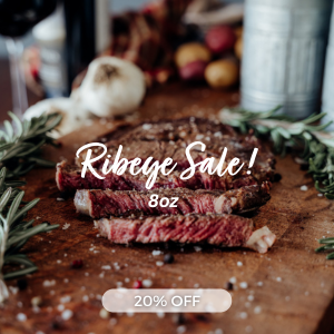 20% Ribeye Sale