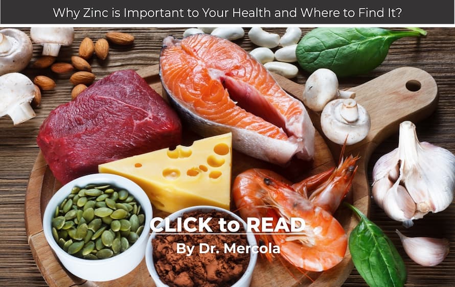 Mercola, foods with zinc