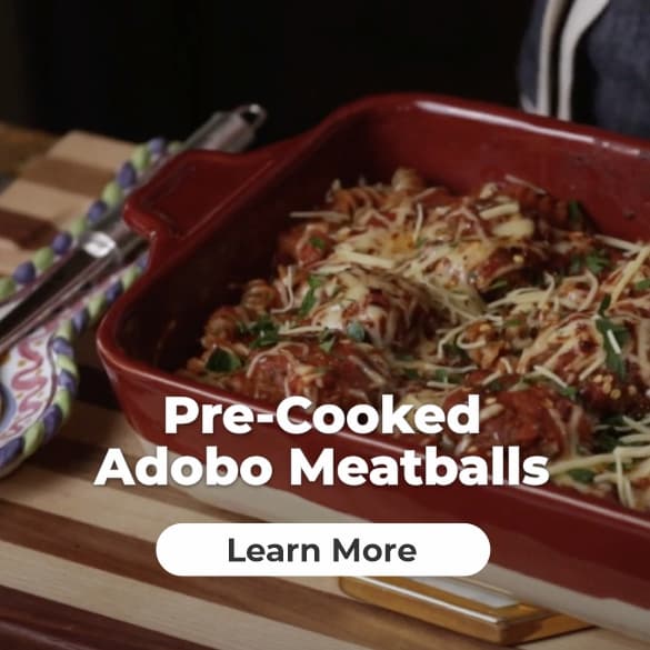 Product Feature - Meatball Pasta Bake with US Wellness Pre-Cooked Adobo Meatballs