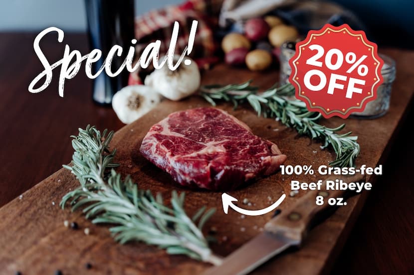 20% OFF Beef Ribeyes
