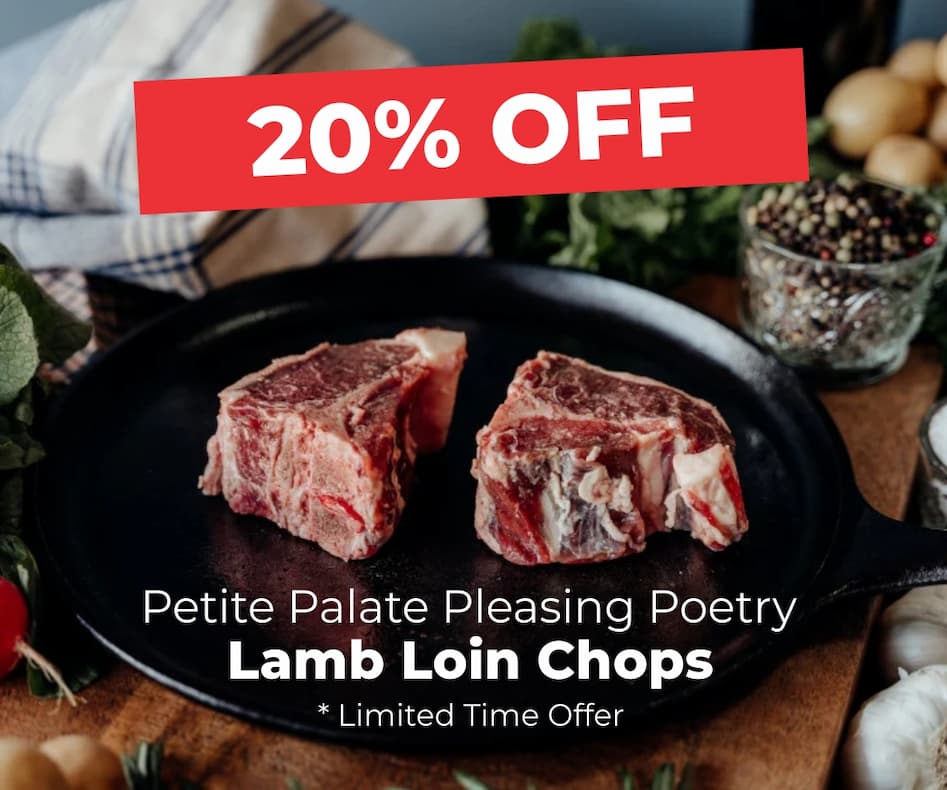 20% OFF lamb loin chops