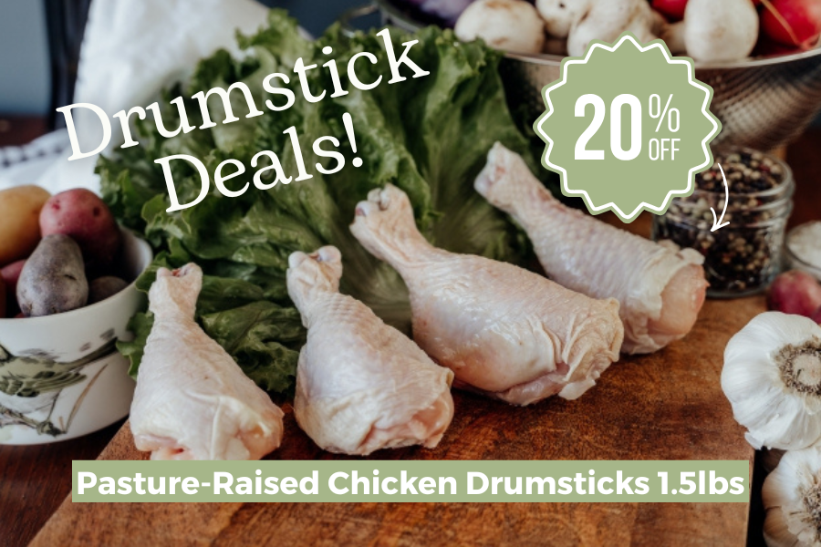 20% off Chicken drumsticks