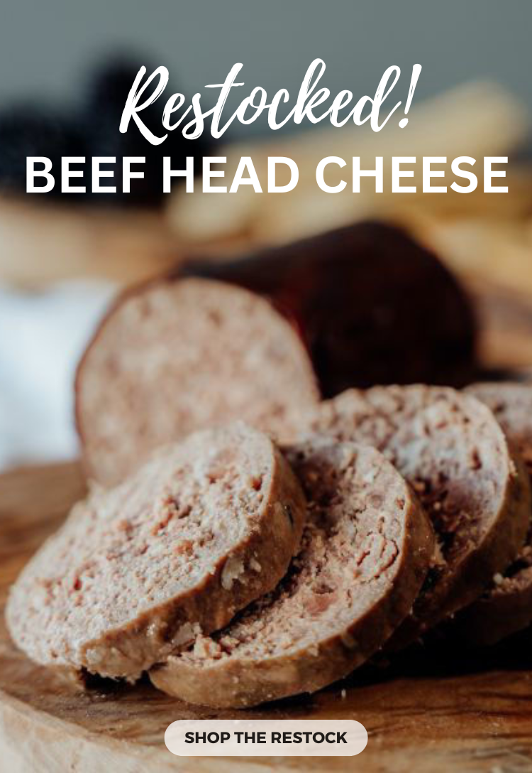 Restock O'Clock Beef Head Cheese Is Back! US Wellness Meats