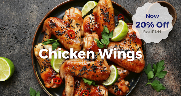 Chicken Wings - 20% Off
