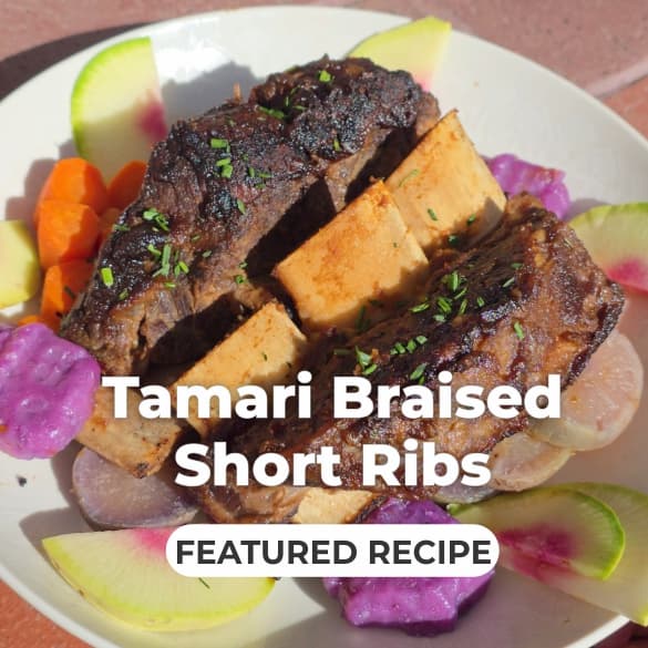 Featured Recipe, Tamari Braised Short Ribs