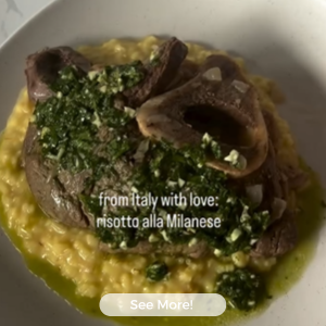 Shout Out - Saffron Risotto with Osso Buco