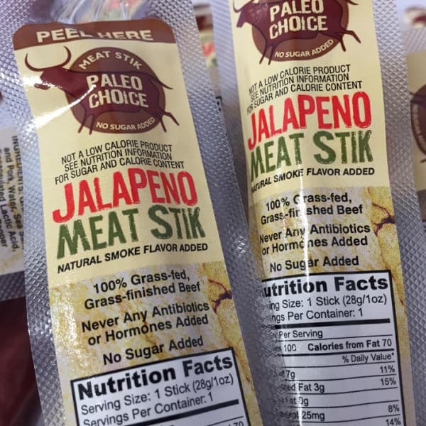 meat sticks, sugar free