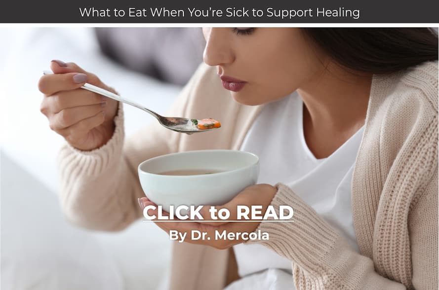 Mercola, what to eat when sick