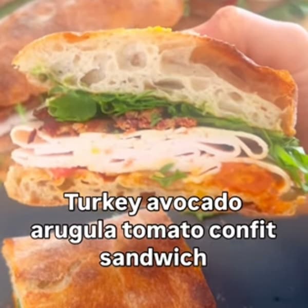 chefdaniellechristy, turkey avocado sandwich