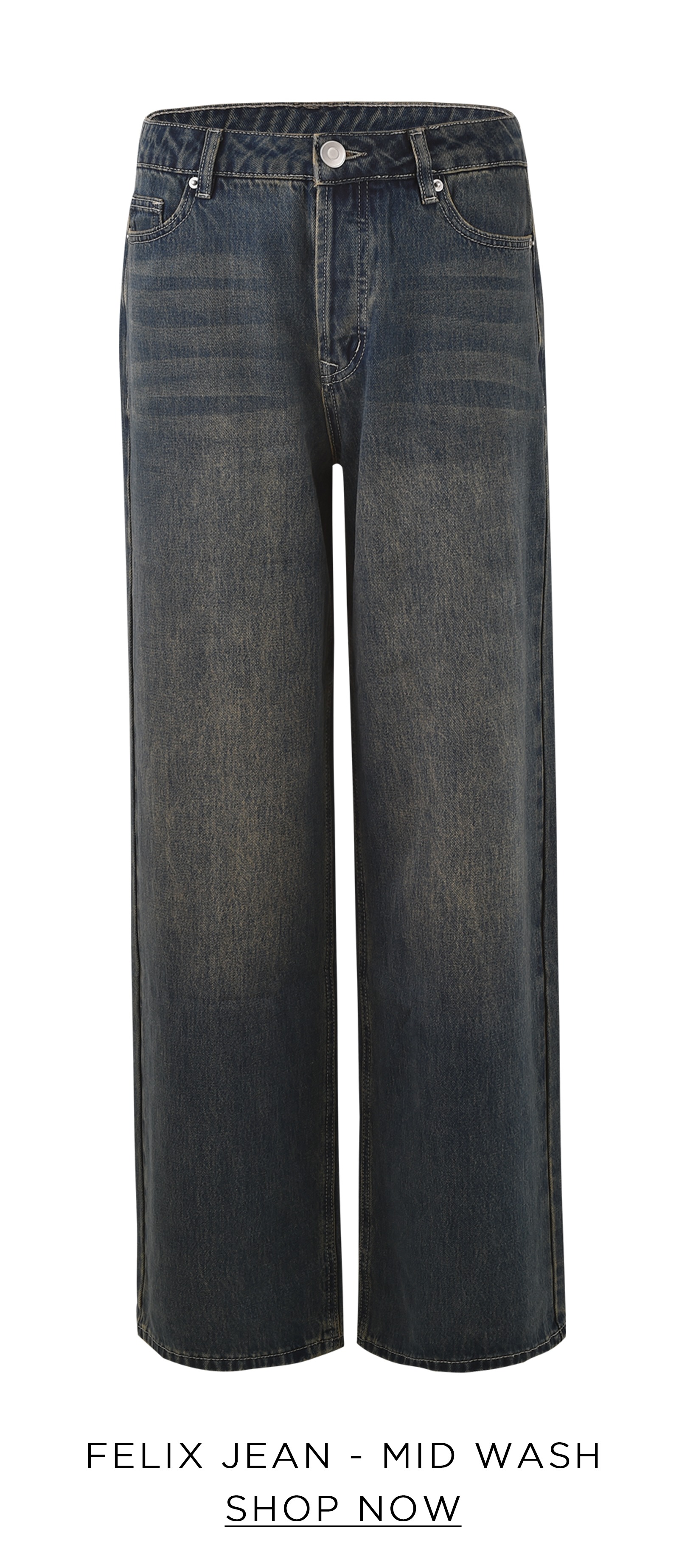 FELIX JEAN - BLUE : MID WASH