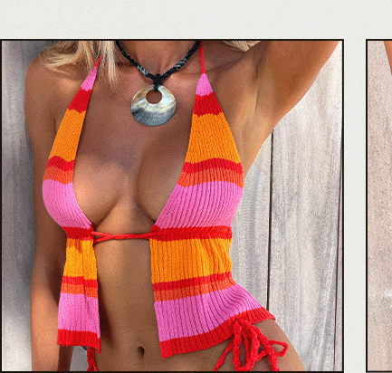 EVERLY CROCHET HALTER TOP