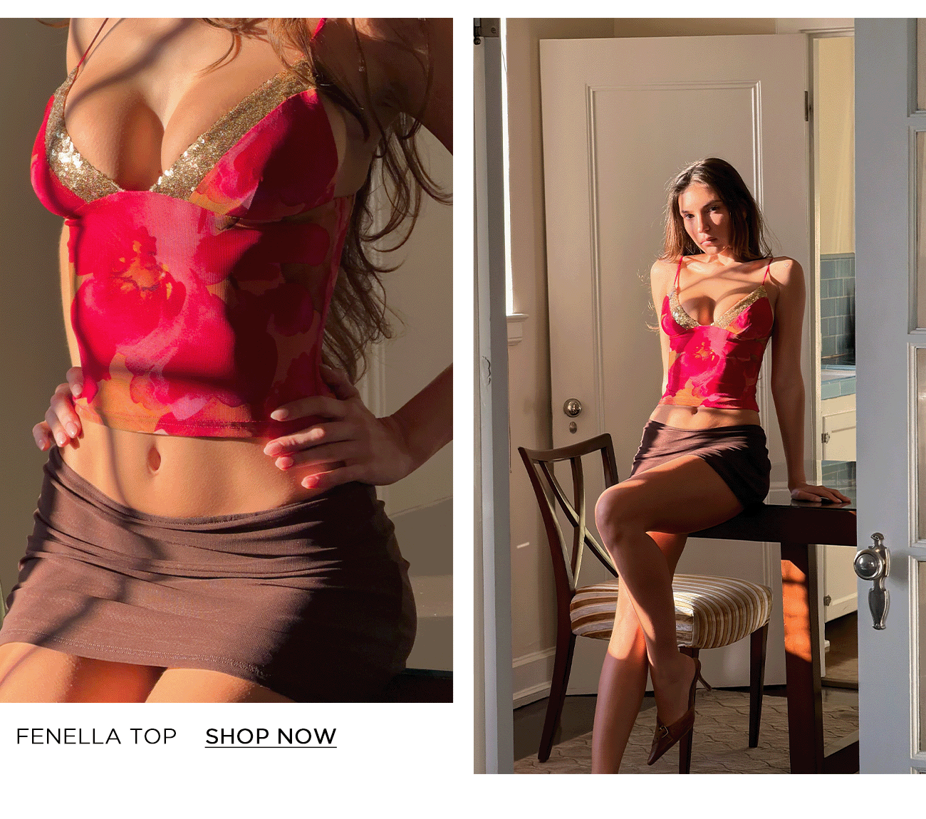 FENELLA TOP - DAIQUIRI FLORAL