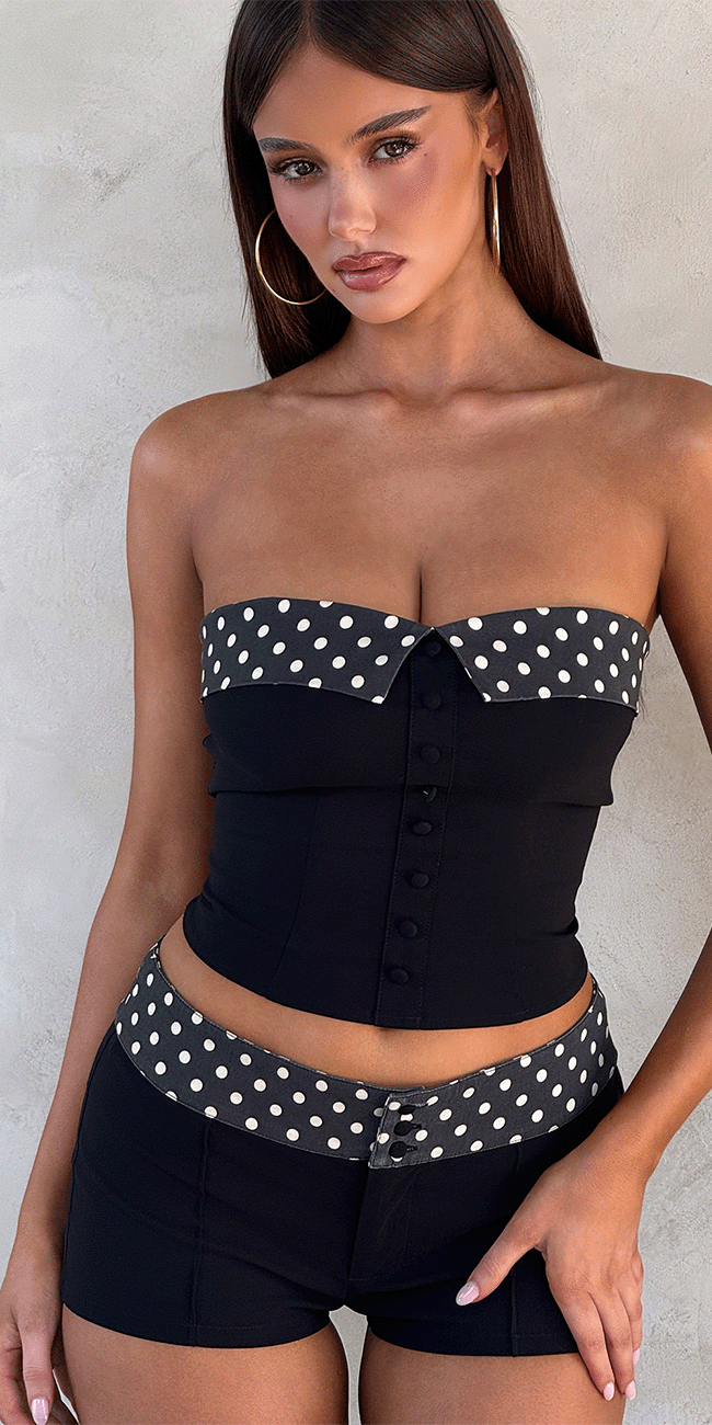 KITTIE 2.0 BUSTIER - BLACK