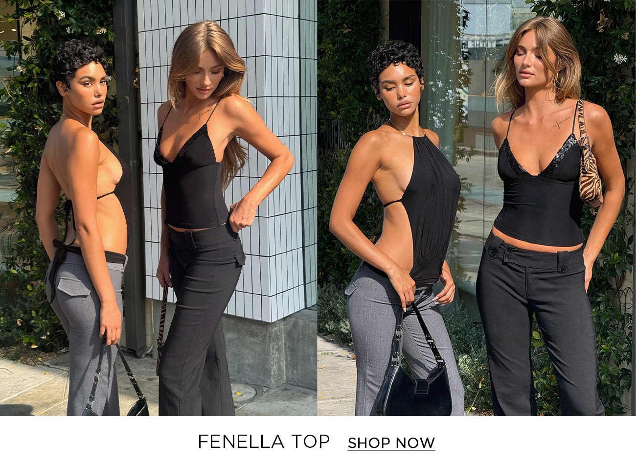FENELLA TOP - BLACK