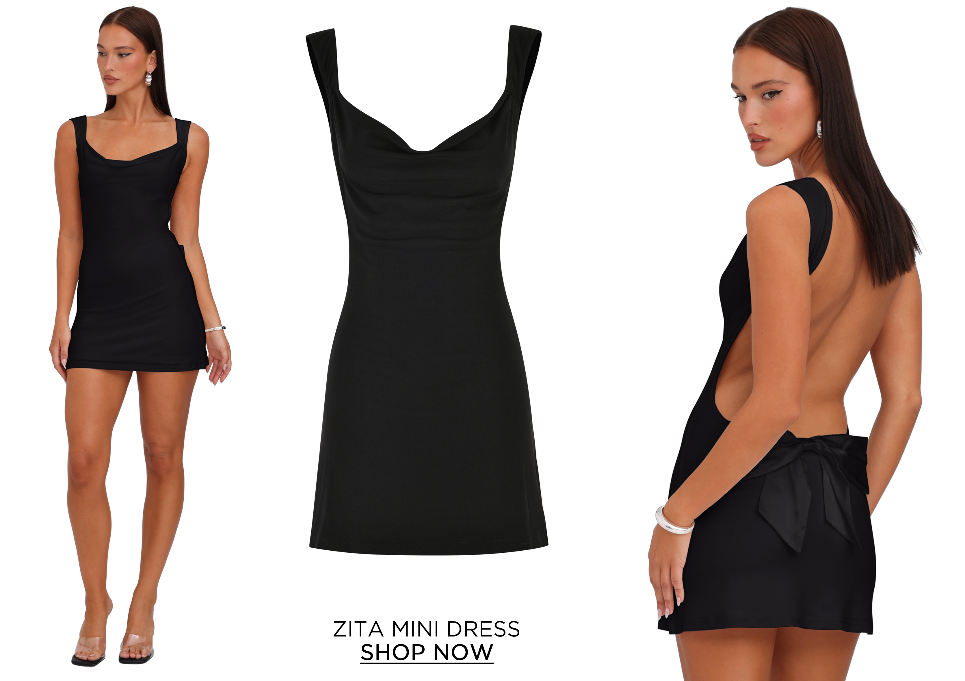 ZITA MINI DRESS - BLACK