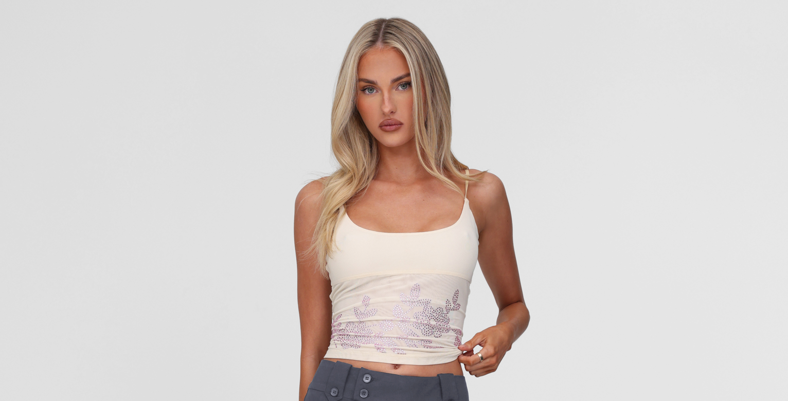OCTAVIA TOP - NEUTRAL : CREAM