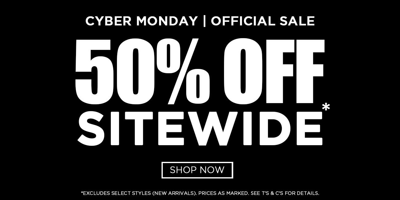 50% OFF SITEWIDE*