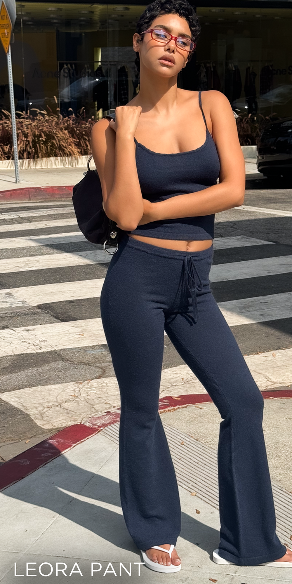 LEORA PANT - NAVY