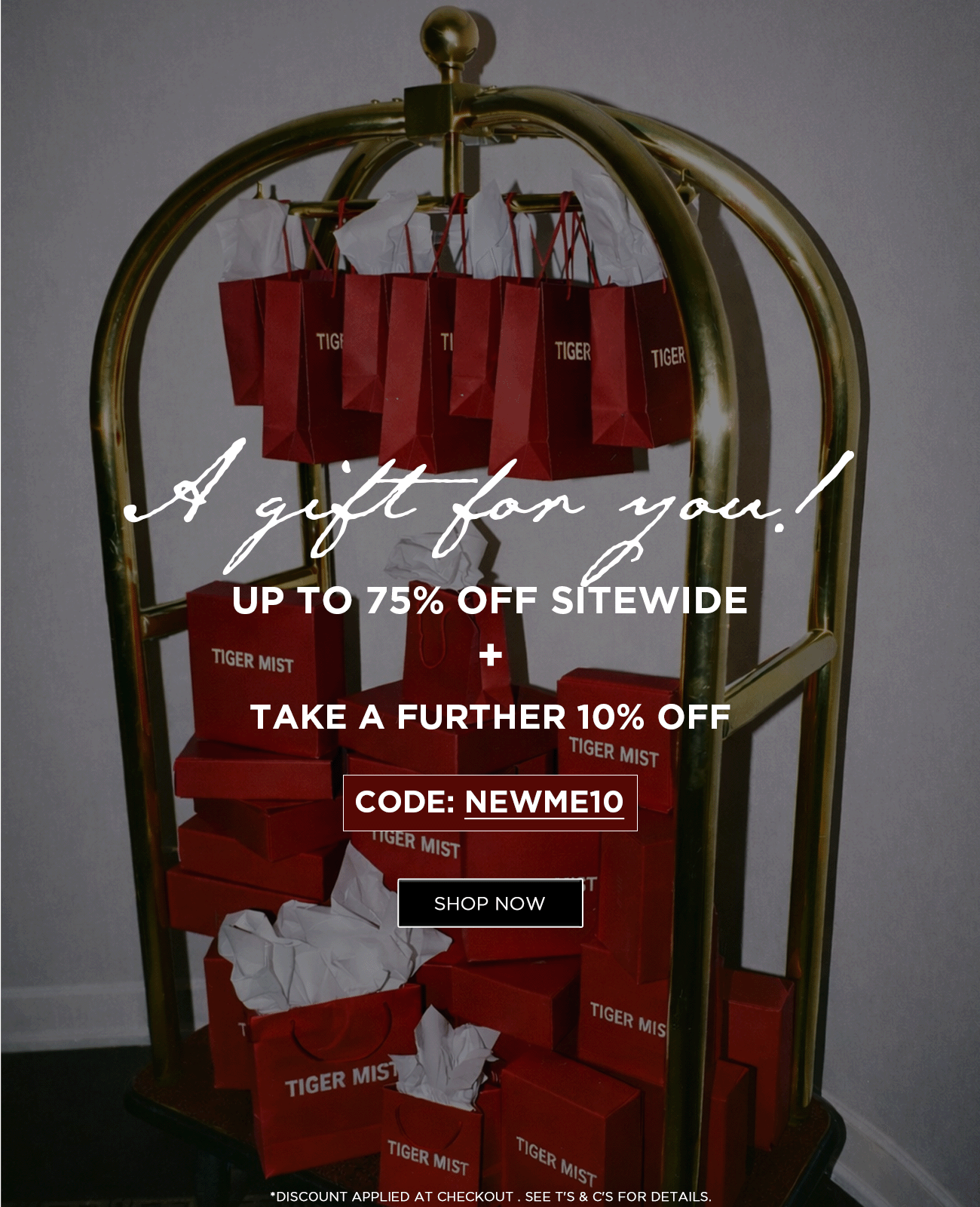 Up to 75% off sale