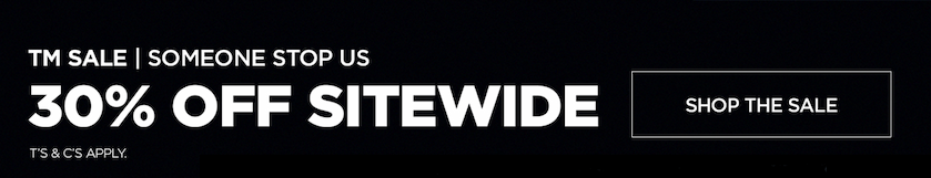 30% OFF SITEWIDE