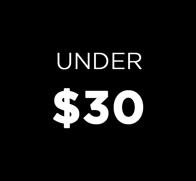 $30 and under