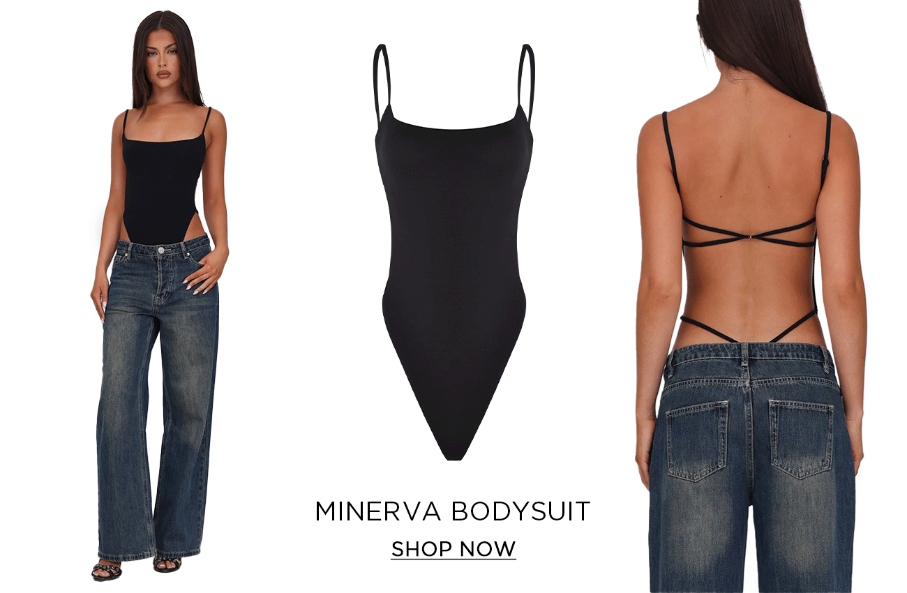 MINERVA BODYSUIT - BLACK