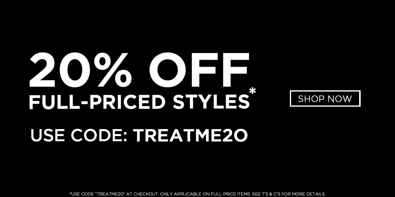 20% off full-priced styles