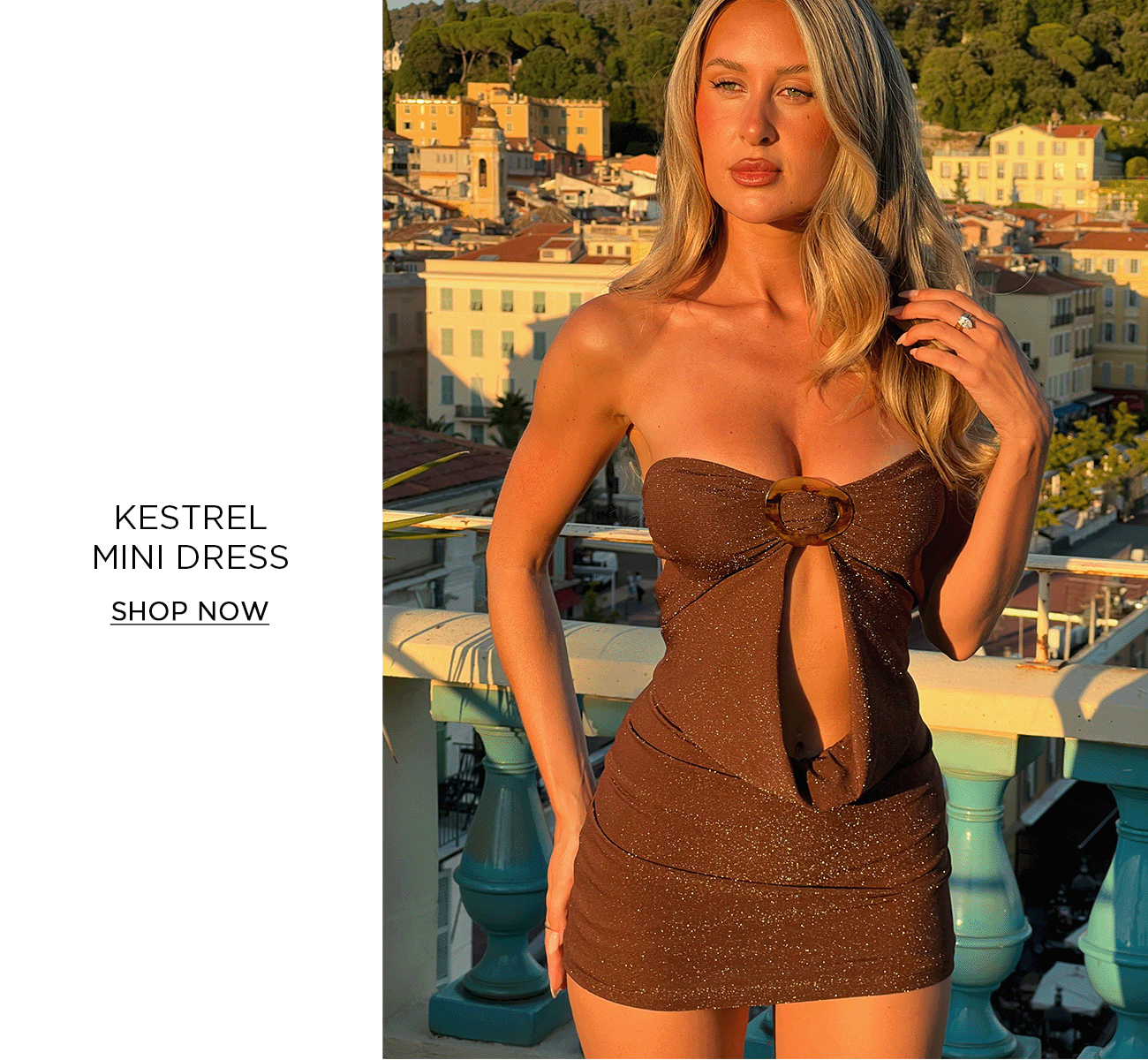 KESTREL MINI DRESS - CHOCOLATE