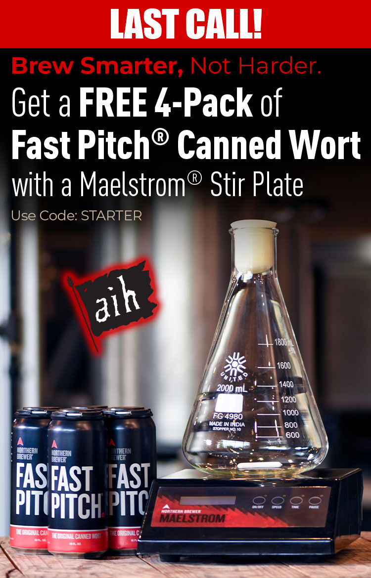 Last Chance Free Fast Pitch Pack with Maelstrom Stir Plate Purchase! 🍻 Adventures In Homebrewing