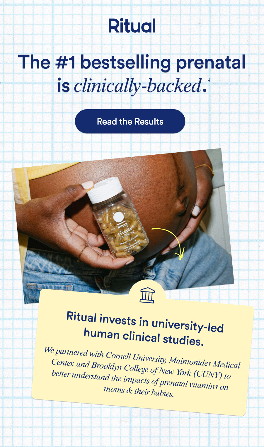 The #1 bestselling prenatal in clinically-backed. Read the Results.