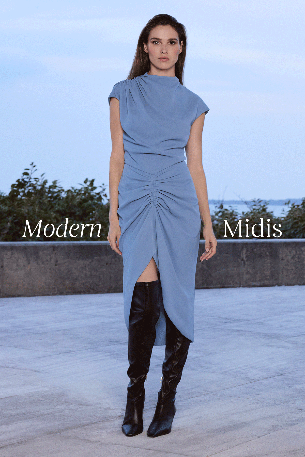 Modern Midis | Ultra-chic midis designed with versatility in mind—polished enough for date night, effortless enough to style your way. A modern length, refined silhouettes, and endless ways to wear.