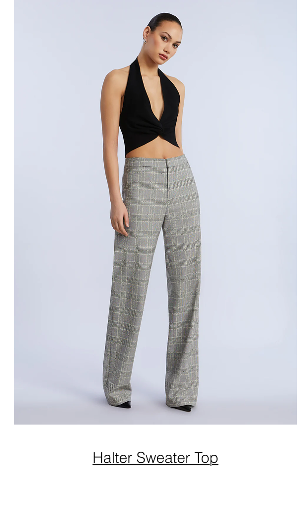 Shop the Halter Sweater Top in Black