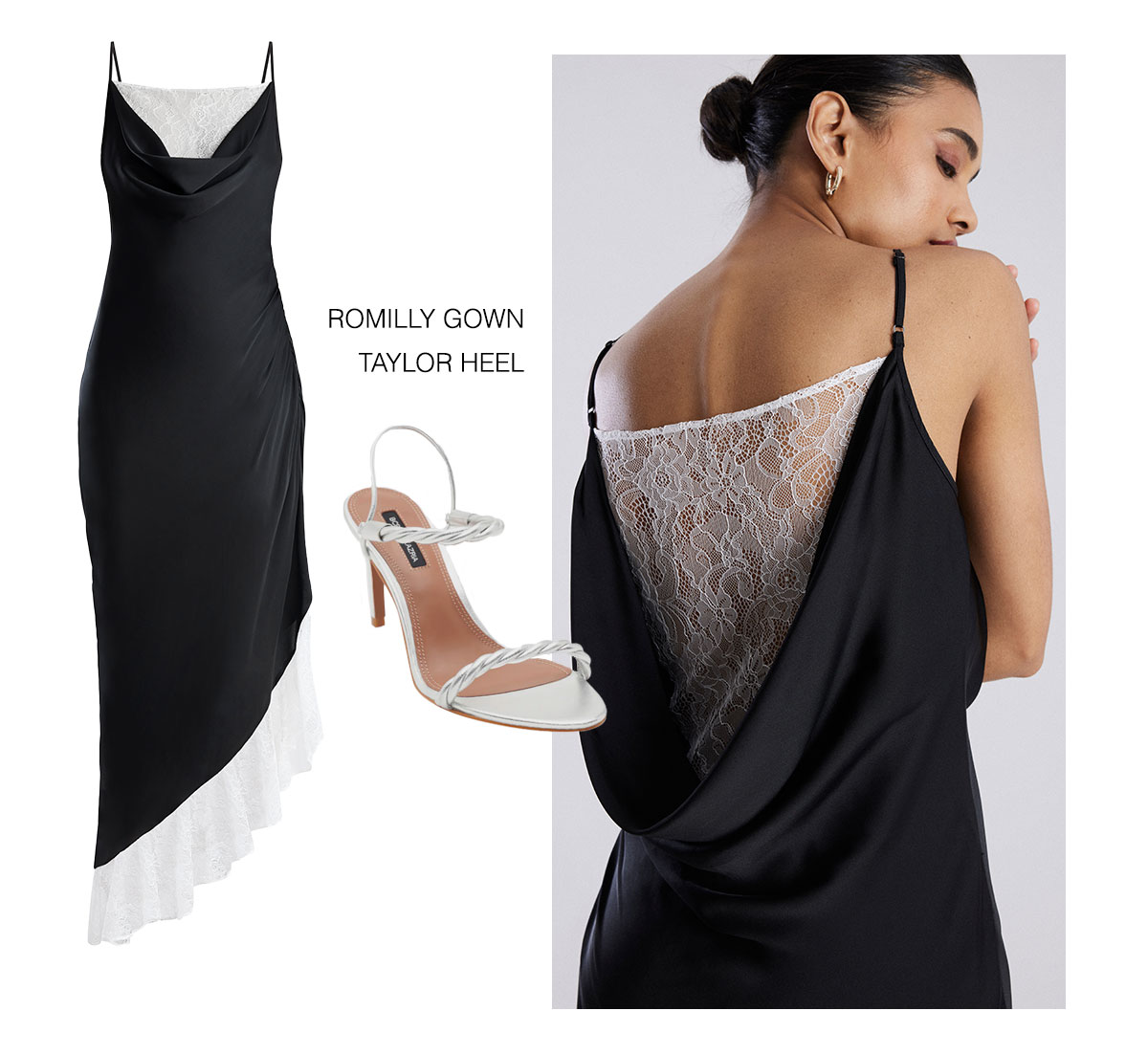 Romilly Gown & Taylor Heel