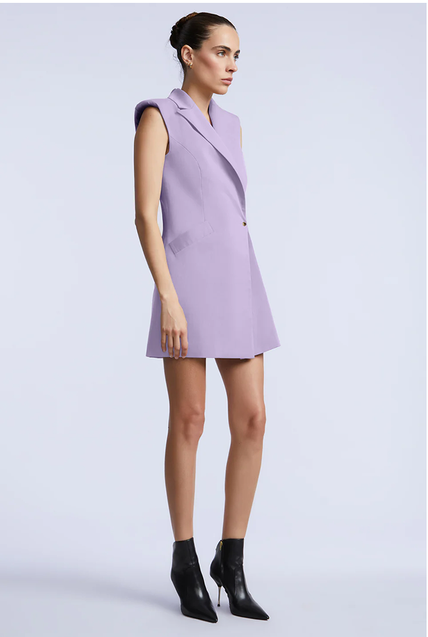 Kara Blazer Dress in Lavender