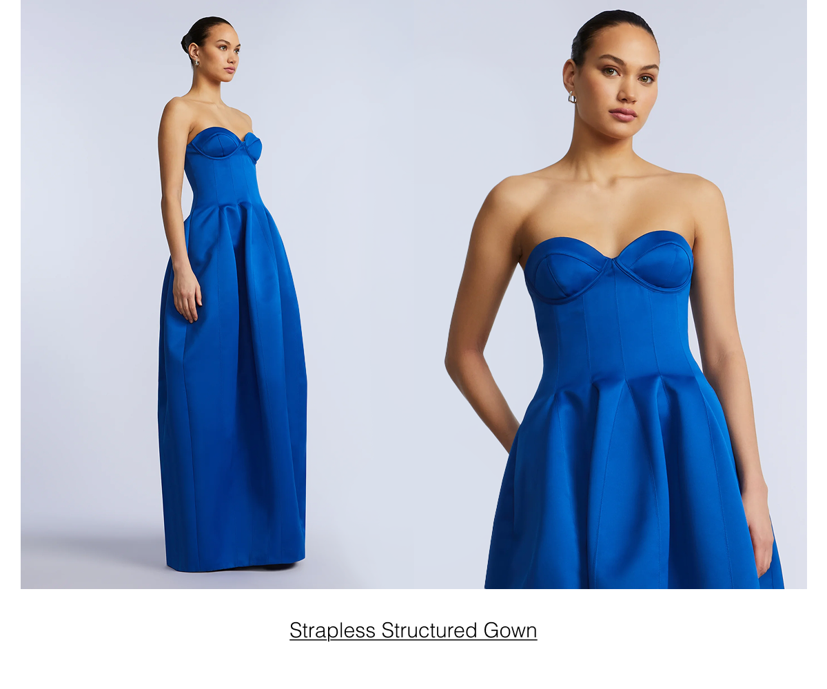 Shop the Strapless Structured Gown