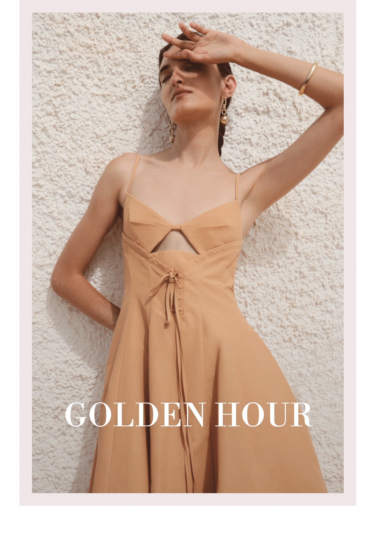Golden Hour | Some weekends deserve more than a casual outfit. Whether it's a long lunch, a rooftop dinner, or a celebration that goes late — show up in something that matches the moment. Five dresses, every detail considered.