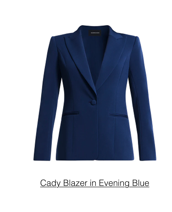 Shop the Cady Blazer in Evening Blue 