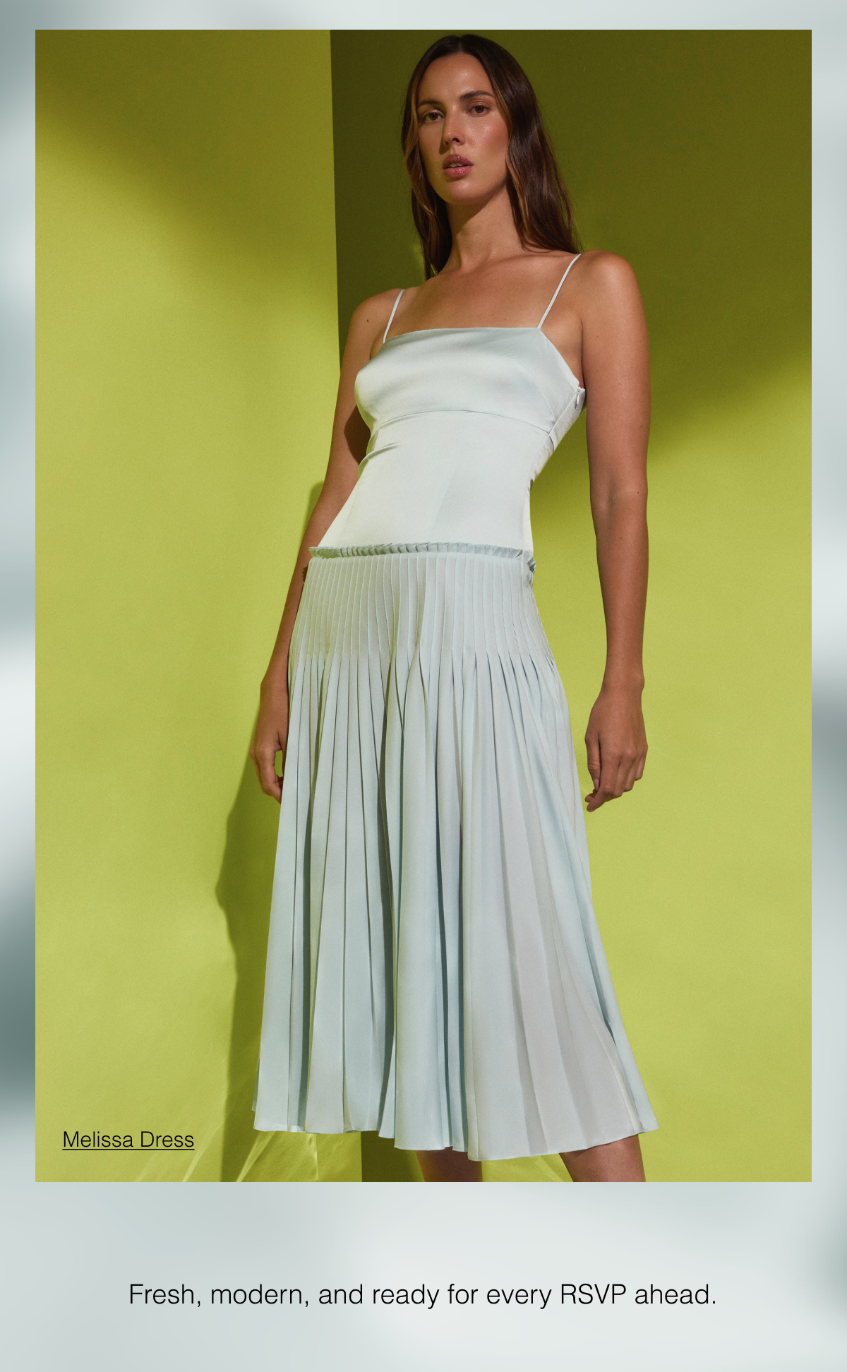 Fresh, modern, and ready for every RSVP ahead. Shop the Melissa Dress 