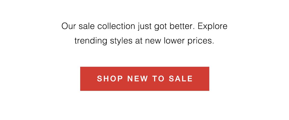 Shop New to Sale