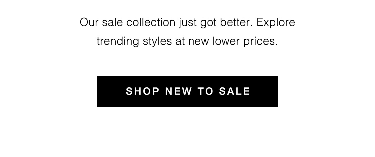 Shop New to Sale