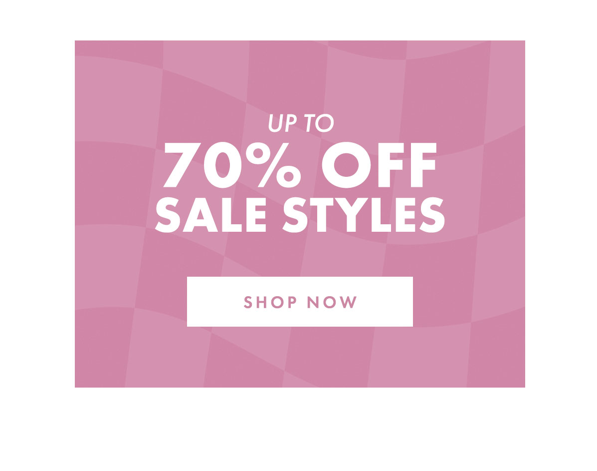 Up to 70% off Sale