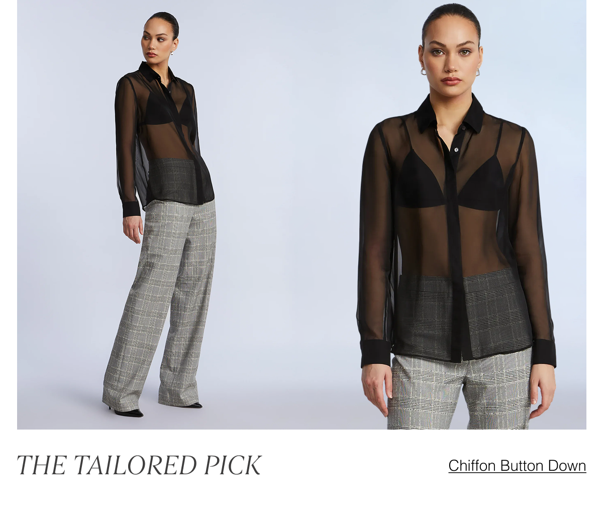 The Tailored Pick: Chiffon Button Down 