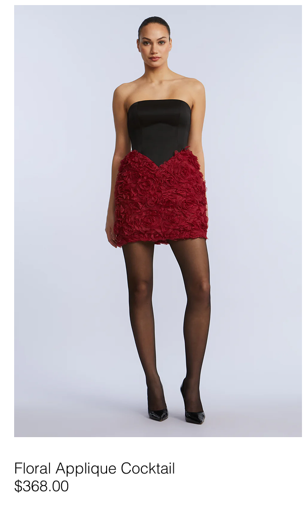 Floral Applique Cocktail