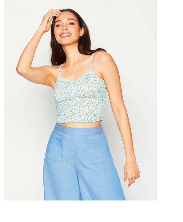 ELSA POINTELLE TANK TOP