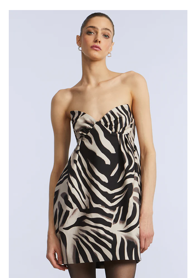 Shop the Strapless Bubble Mini Dress