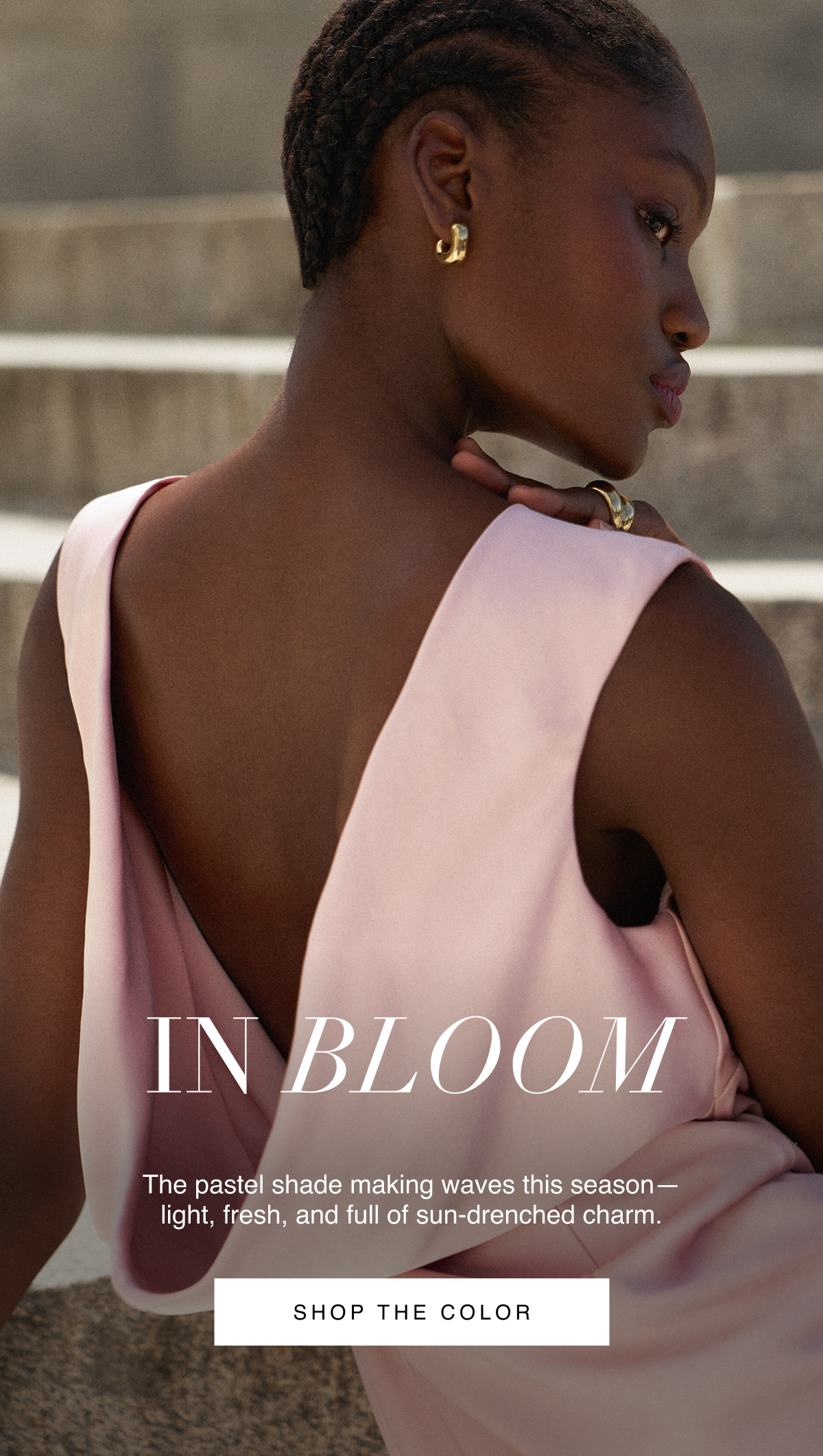 In Bloom: The pastel shade making waves this season— light, fresh, and full of sun-drenched charm. Shop the Color
