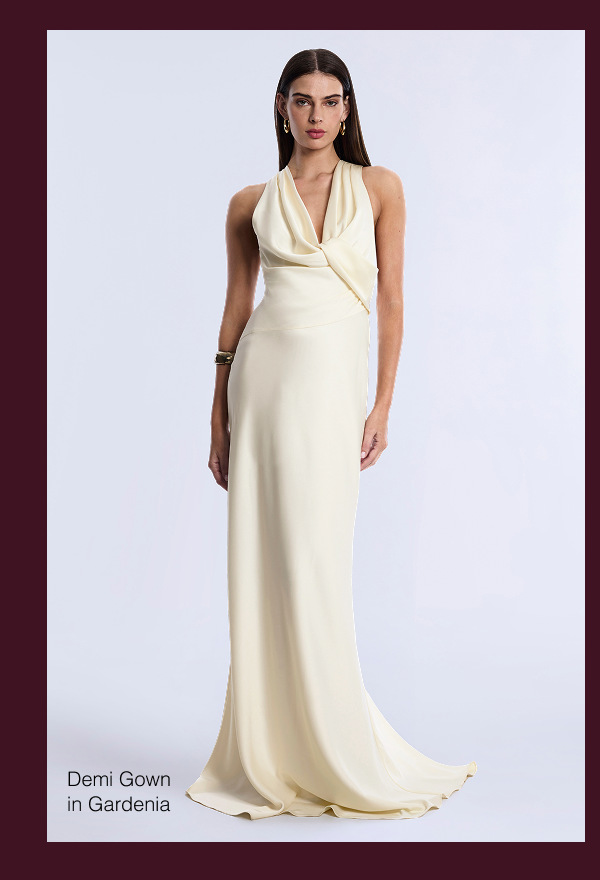 Demi Gown in gardenia