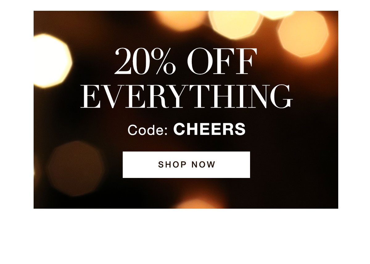 20% off with code Cheers