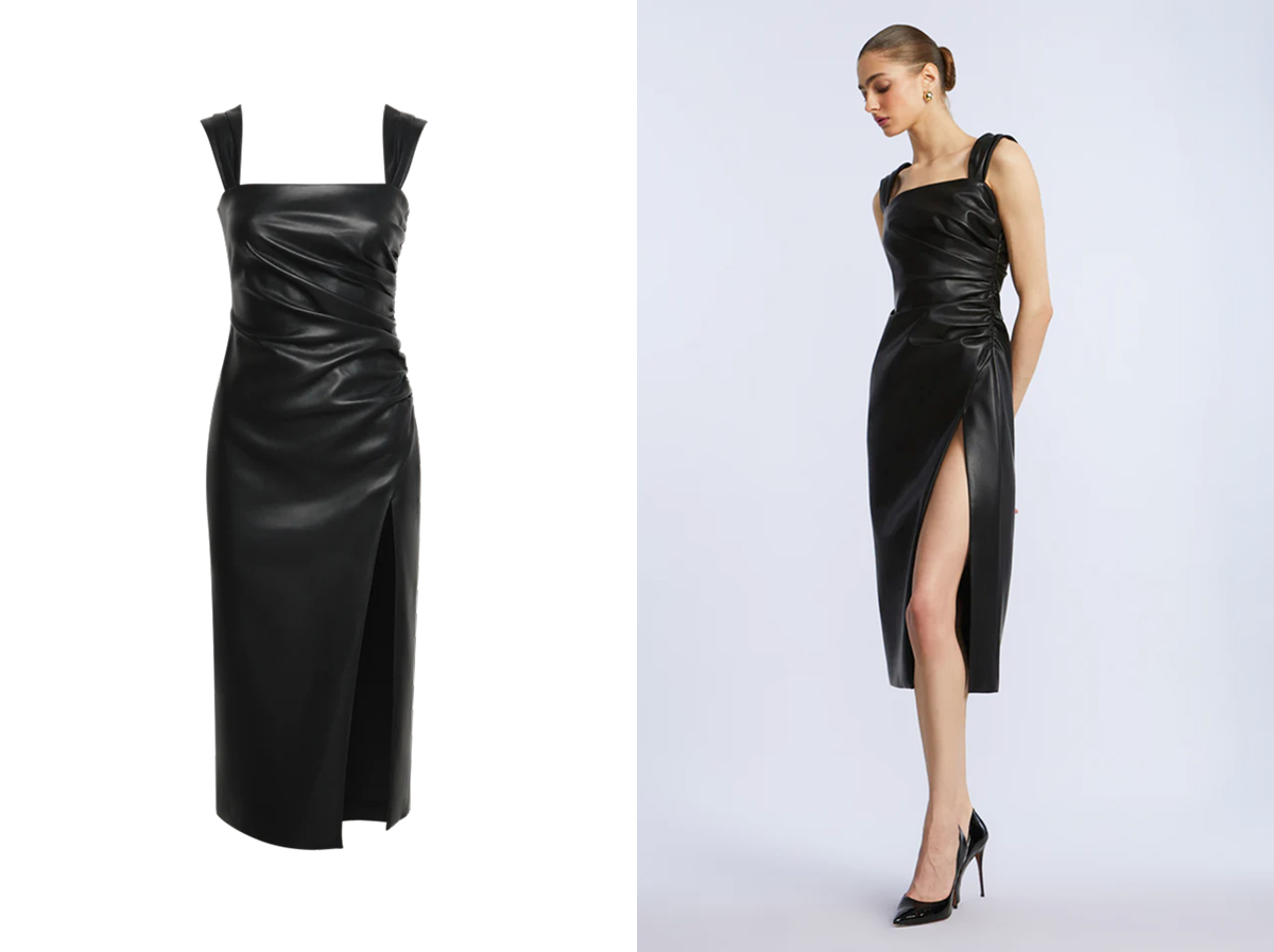 Shop the Leather Dress With Slit